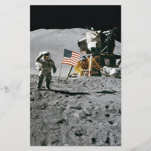 Papier lune atterrissage apollo 15 lunar module nasa 1971