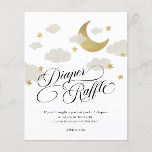 Papier Lune Étoiles Baby shower nuageux Dépouilleur Refus
