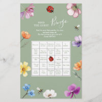Lutin fleur sauvage Trouvez le Bingo Invité