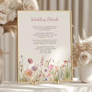 Papier Luxe Dusty Pink Fleur sauvage Détails Mariage