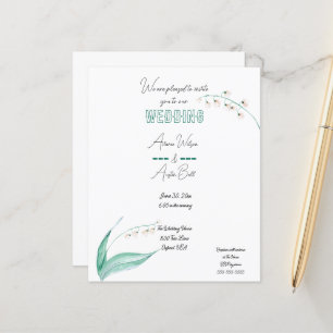 Papier Lys vert et blanc de la vallée