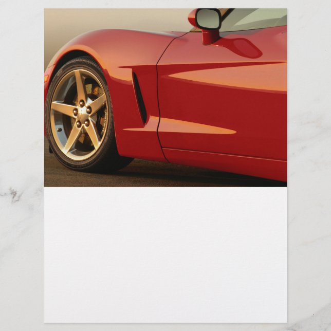 Papier Ma Corvette rouge (Devant)
