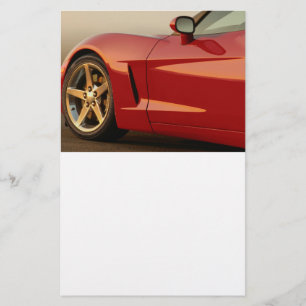 Papier Ma Corvette rouge