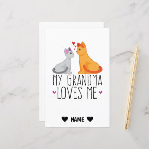 Papier Ma grand-mère m'aime
