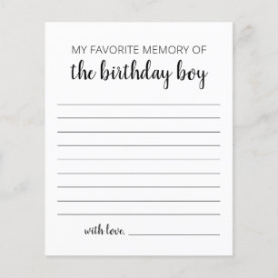 Papier Ma Mémoire Préférée Du Garçon D'Anniversaire