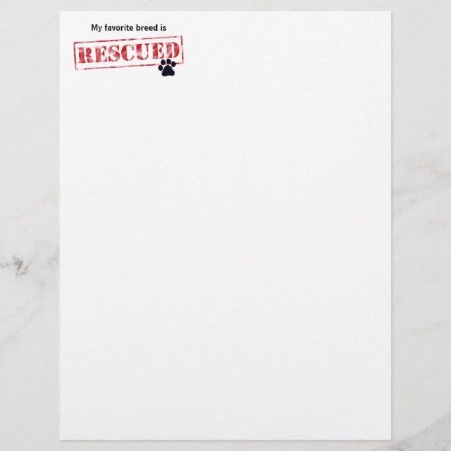 Papier Ma race préférée est Secourue (Devant)