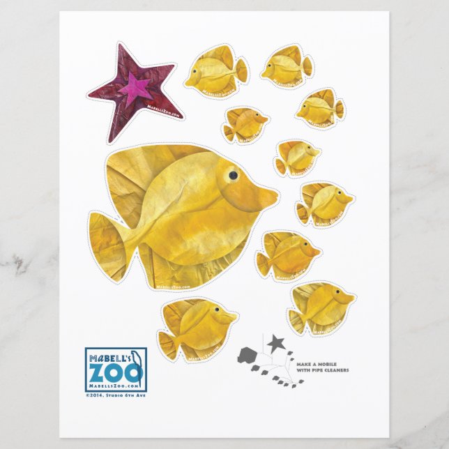 Papier Mabell's Zoo Fish Cutout (Devant)