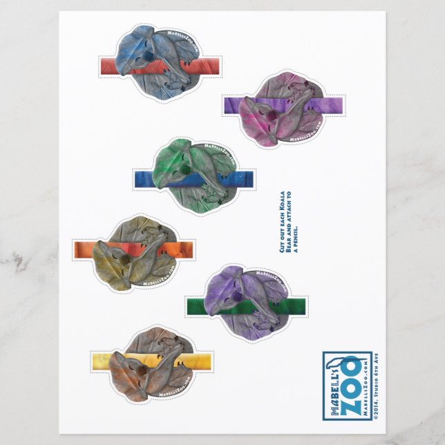 Papier Mabell's Zoo Koala Bear Cutout (Devant)