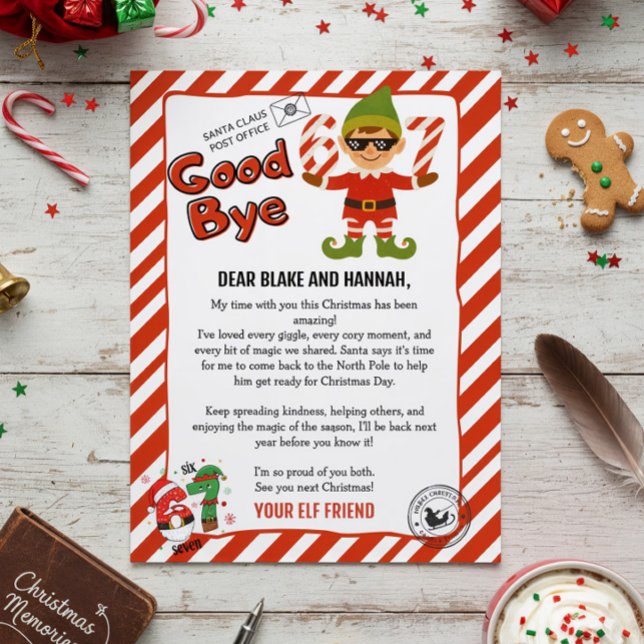 Papier Magical Elf Goodbye Letter (Créateur téléchargé)