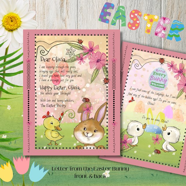 Papier Magical Pink Letter from the Easter Bunny  (Magical Pink Letter from the Easter Bunny )