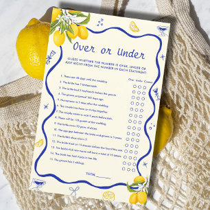 Papier Main Squeeze Fête des mariées Lemon Over Under Gam