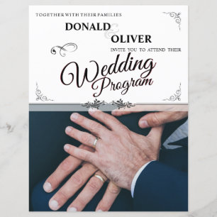 Papier Mains d'un couple de Mariages gais avec anneaux