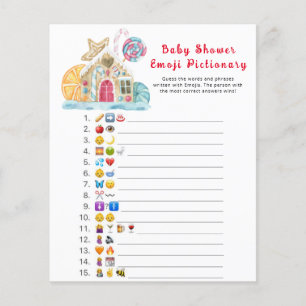 Papier Maison en pain d'épice - Emoji jeu pictural