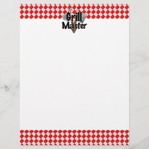 Papier Maître du Grill avec outils BBQ et table de pique-