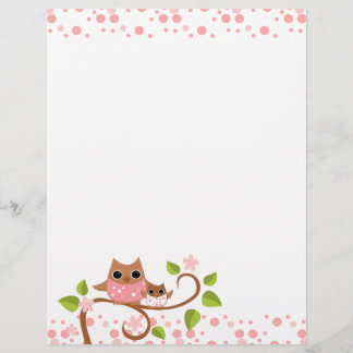 Papier Mama et Baby Owl