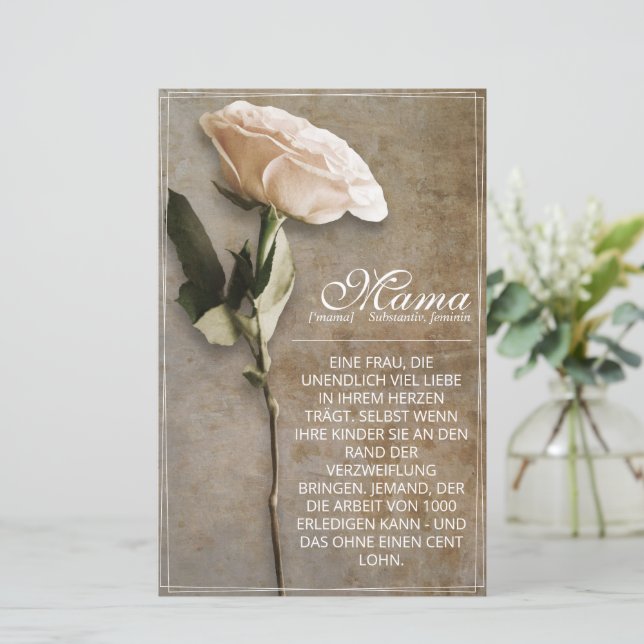 Papier Mama - tout simplement irremplaçable - vintage (Debout devant)