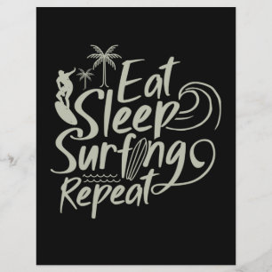 Papier Mangez Sleep Surfing Répéter