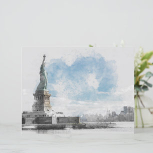 Papier Manhattan Nyc Liberty Statue