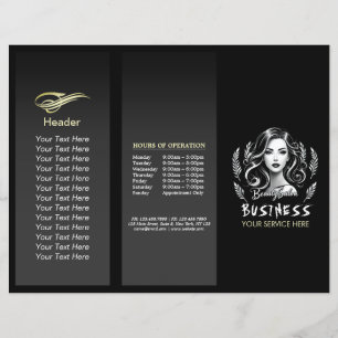 Papier Maquillage Artiste Coiffure Stylo moderne Noir Bla