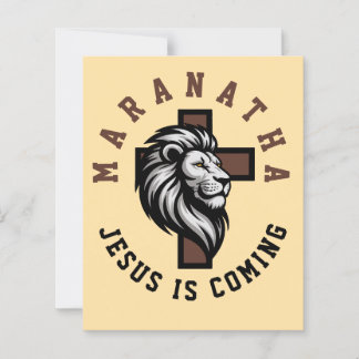 Papier Maranatha Jésus arrive