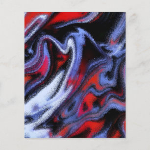 Papier Marbre rouge blanc et bleu