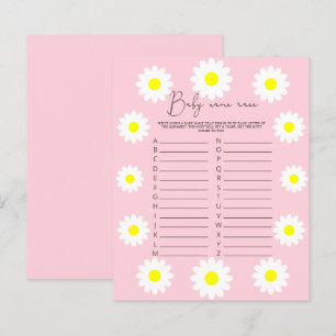 Papier Marguerite Fleur Sauvage - Jeu de course de prénom