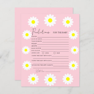 Papier marguerites fleurs sauvages - prédictions pour béb