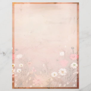 Papier marguerites vintages