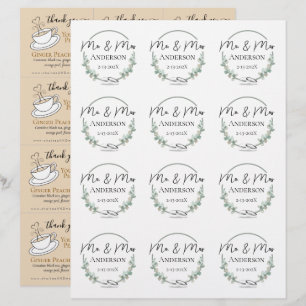 Papier Mariage à thé