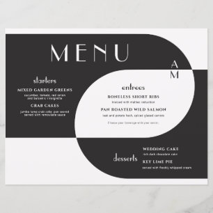Papier Mariage Art Déco Vintage Noir Blanc