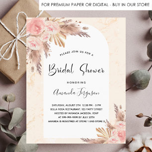 Papier Mariage bohème chic à petit budget herbe de pampa