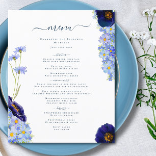 Papier Mariage Bohème Fleur des Champs Bleu