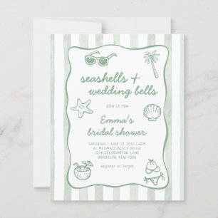 Papier Mariage Budget Coquillages Clochettes de mariage B