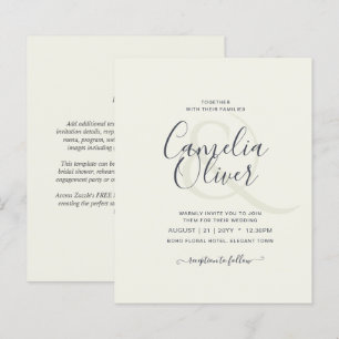Papier Mariage budgétaire crème légère INVITE