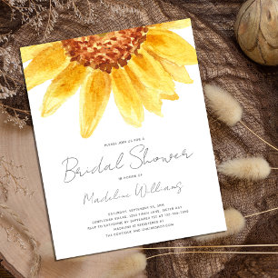 Papier Mariage Champêtre Rustique au Tournesol à Petit Bu