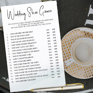 Papier Mariage Chaussure Couples Jeu de douche Laver vert