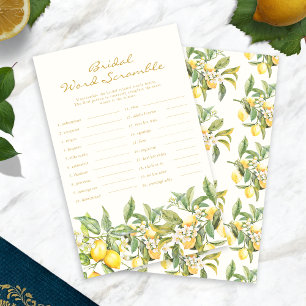 Papier Mariage Citron Mélange de Mots