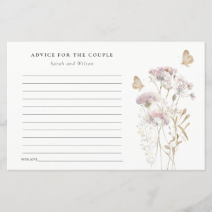 Papier Mariage d'aquarelle Lilac Fleur sauvage Fern Folia