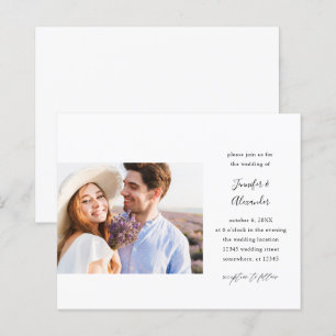 Papier Mariage de calligraphie de la photo côté budget
