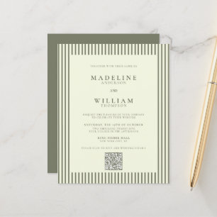 Papier MARIAGE de code Qr écorce écoresponsable BUDGET