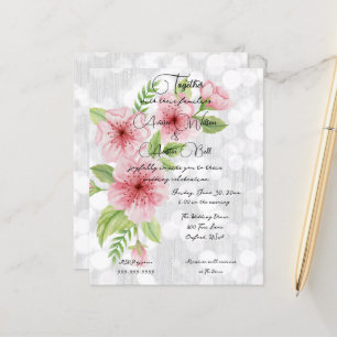 Papier Mariage de fleurs de cerisiers roses