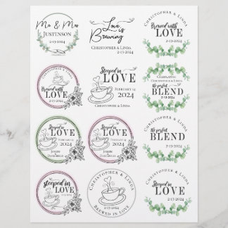 Papier Mariage de mariée de la chambre de thé Faveurs