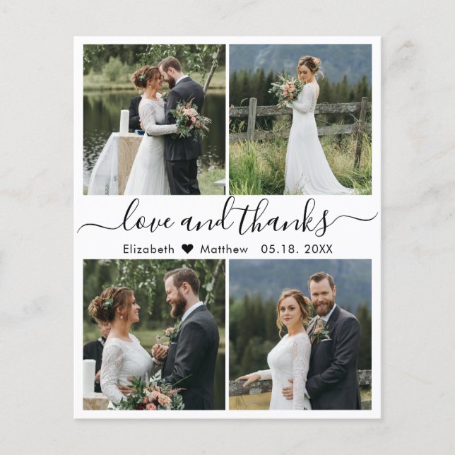 Papier Mariage de script de Collage de photos Budget (Devant)