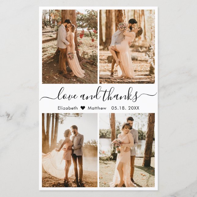 Papier Mariage de script de Collage de photos Budget (Devant)
