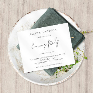 Papier Mariage de script élégant budget Invitation de soi
