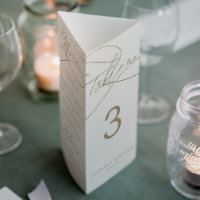 Mariage d'ivoire d'or romantique triple numéro de