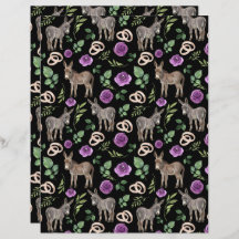 Papier Mariage Donkey en noir