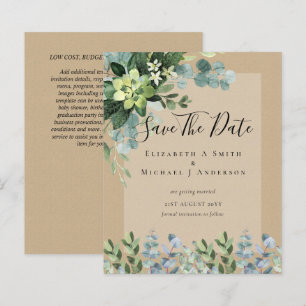 PAPIER MARIAGE ÉCONOMIQUE - SAUVEGARDEZ LES DATES - FEUIL