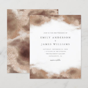 Papier Mariage Elegant Gold Ocean Tides