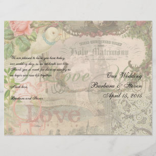 Papier Mariage élégant Mariage Vintage Antique Vintage
